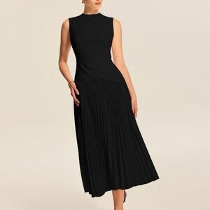 Elegant Black Sleeveless Dress